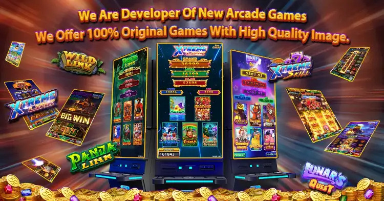 Vibrant slot machine games with exceptional graphics, highlighting offerings from leading skill game vendors.